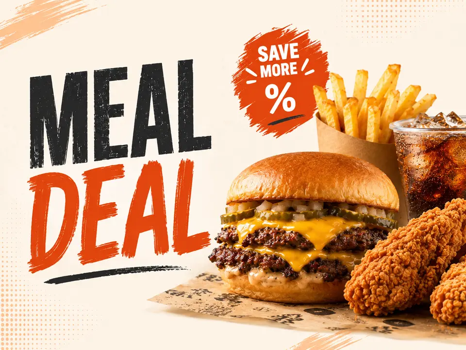 Our meal deals — combos across all three brands