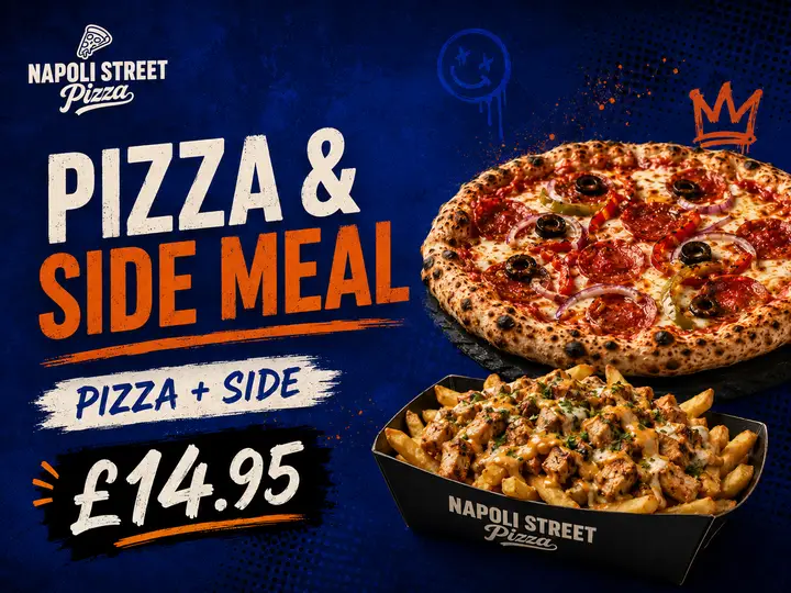 Pizza and Side Meal