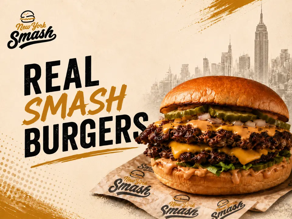 New York Smash — smash-pressed burgers