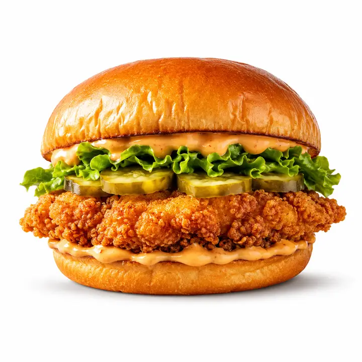 Times Square Chicken burger